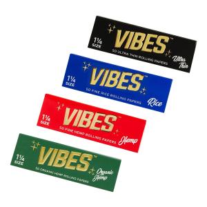 ペーパー 50枚 巻き紙 巻紙 VIBES ROLLING PAPERS 1.25" | ローリングペーパー レギュラーサイズ ペーパー 手巻きタバコ 紙