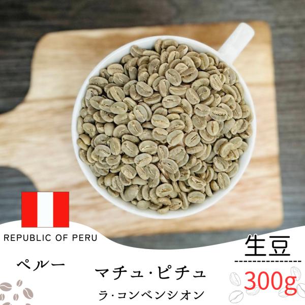 コーヒー 生豆 ペルー マチュピチュ ラコンベンシオン 300g 業務用 自宅焙煎 卸売