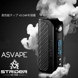 電子タバコ MOD ASVAPE STRIDER Box MOD VO75 Chipset搭載のテクニカルMOD バッテリー