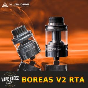 AUGVAPE Boreas V2 RTA 24mm 2.5ml/5ml リビルダブル タンク アトマイザー｜vapesteez