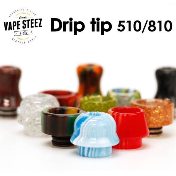 【 メール便で 送料無料 】電子タバコ DRIP TIP 510/810 ドリップチップ マウスピー...