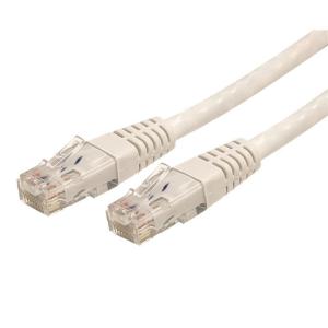 StarTech.com Cat6対応LANケーブル 4.5m カテゴリ6対応イーサネットケーブル モールド処理済みRJ45コネクタ ホワイト C6PATCH15WH _.｜vaps