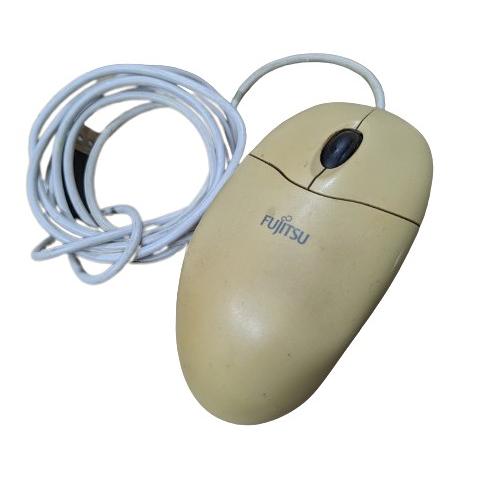 (中古品)マウス Fujitsu/富士通 光学式USBマウス CP218058-01 ホワイト _