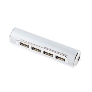 (中古品)サンワサプライ USB2.0ハブ 4ポート シルバー USB-HUB216SV _