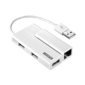 (中古品)I-O DATA 有線LANアダプター搭載 USB2.0 4ポートハブ US2-HB4ETX _｜vaps