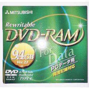 三菱 MITSUBISI Rewritable DVD-RAM TYPE4 両面9.4GB Ver....