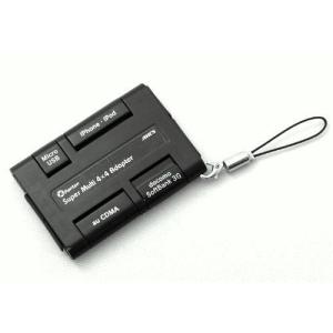 エアージェイ xportermobile スーパーマルチ充電変換アダプター iphone4S/4/3GS/3G/iPod スマートフォン FOMA CDMA 対応 CA-4X4 _