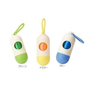 スマートに持ち歩き! ごみ袋ホルダー カラビナ付き カラーランダム 携帯用 アウトドア ペット 散歩 ゴミ袋 持ち運び _