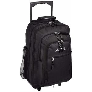 キャプテンスタッグ キャリーバッグ ブラック 600D 2〜3泊対応 マチ幅拡張機能付 2wayリュックスタイル(33〜48L) 1242 __