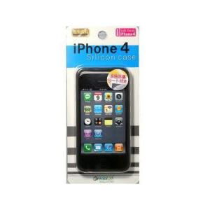 iPhone4専用 シリコンケース ブラック CA-IP401BK _