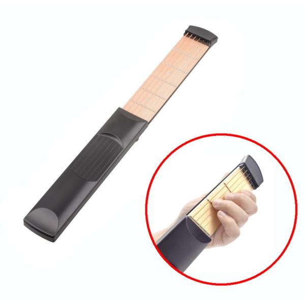 【並行輸入品】ポケットサイズ 練習用ギター 6弦 6フレット 収納バッグ付き __
