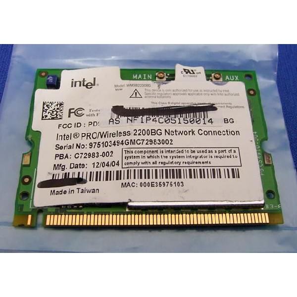 intelPRO/Wireless2200BG MiniPCI用無線LANカード(中古) _.
