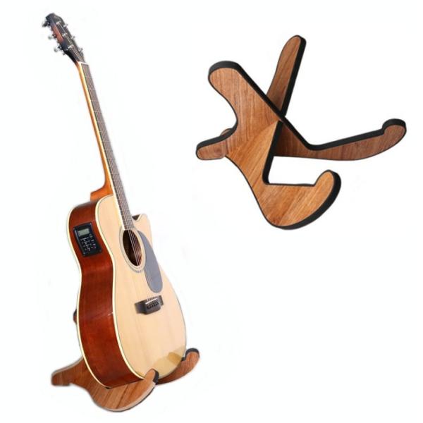 木製 ギタースタンド X型 折りたたみ ディスプレイ 保管 アコギ エレキ アコースティック 汎用 ...