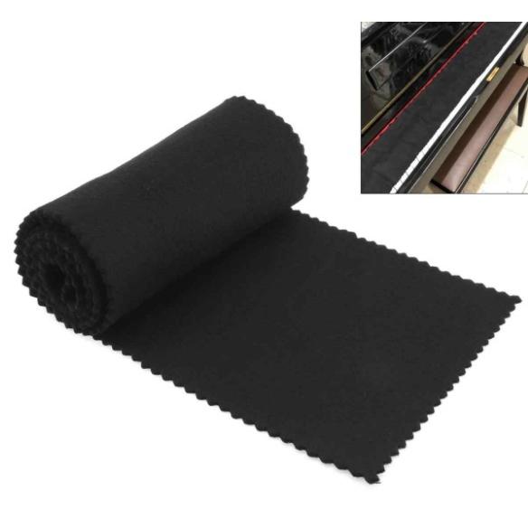 【並行輸入品】ピアノ 鍵盤カバー キーカバー ブラック フェルト 布 キーカバー 保護 布 ほこり ...
