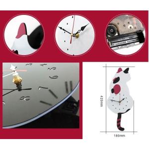 【並行輸入品】しっぽが動く 壁掛けキャットクロ...の詳細画像2