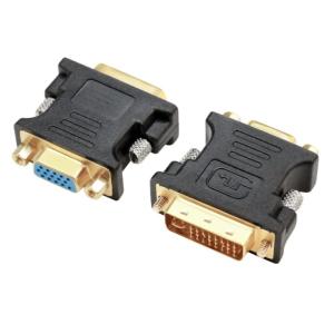 DVI - VGA変換アダプタ DVI-I 24+5 (オス) - VGA (メス) 変換アダプター...