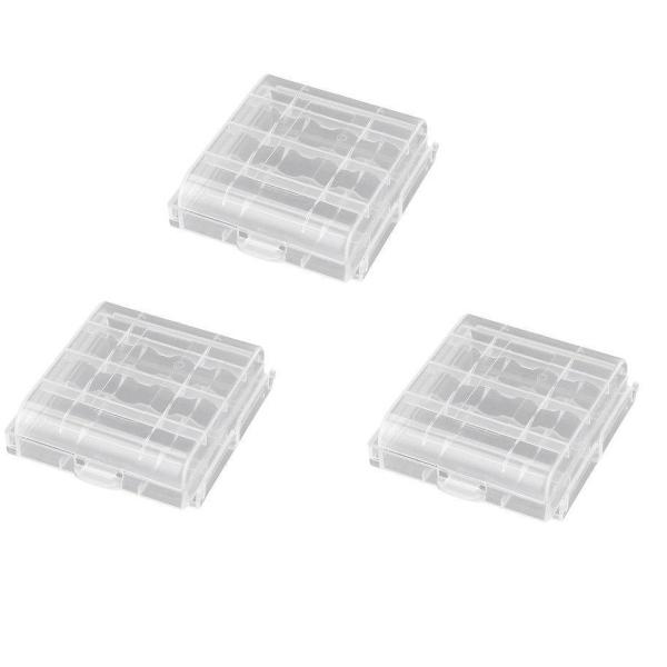 【並行輸入品】単3 単4 電池収納ボックス 3個セット 電池ケース 収納ケース 保管 電池ボックス ...