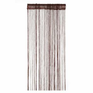 【並行輸入品】ひもスクリーン 100×200cm コーヒー ストリングカーテン 紐 のれん 間仕切り おしゃれ インテリア _.