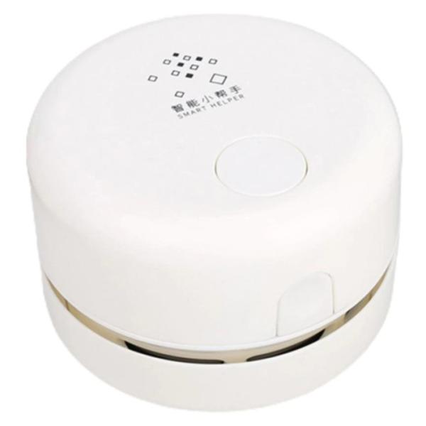 【並行輸入品】卓上ミニクリーナー ホワイト 電池式 隙間ノズル付 コンパクト 掃除機 机 パソコン ...