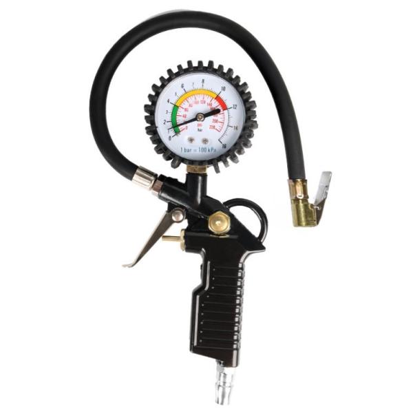 【並行輸入品】タイヤゲージ エアーチャックガン タイヤ圧力計 エアゲージ 空気圧ゲージ 測定器 車 ...