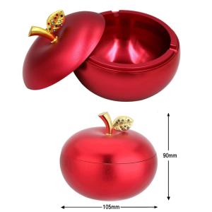 【並行輸入品】りんご型灰皿 レッド 携帯灰皿 ...の詳細画像2