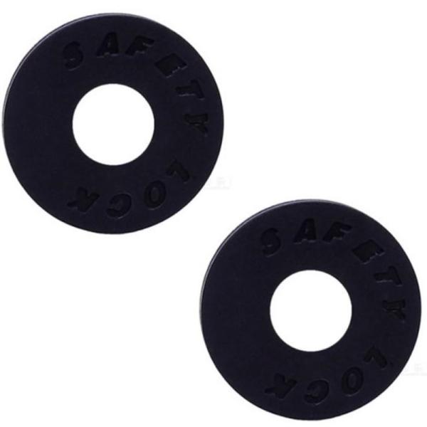 【並行輸入品】ギターストラップロック 2個セット ブラック シリコン 落下防止 滑り止め 外れ防止 ...