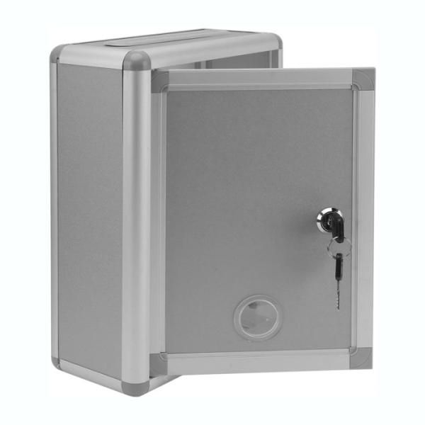 【並行輸入品】投票箱 アンケートボックス 鍵付き 壁掛け対応 ご意見ボックス 投入口上タイプ アンケ...