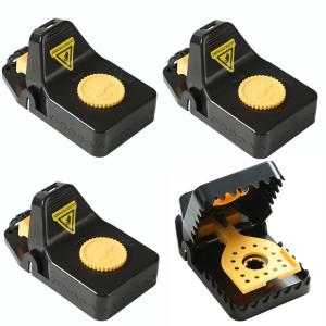 【並行輸入品】新型 ネズミ捕獲器 4個セット 強力 罠 仕掛け トラップ 捕獲機 退治 ネズミ捕り ねずみ駆除 ねずみ取り器 __