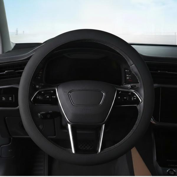 【並行輸入品】シリコン ハンドルカバー 黒 Sサイズ 33-36cm ステアリングカバー 滑り止め ...