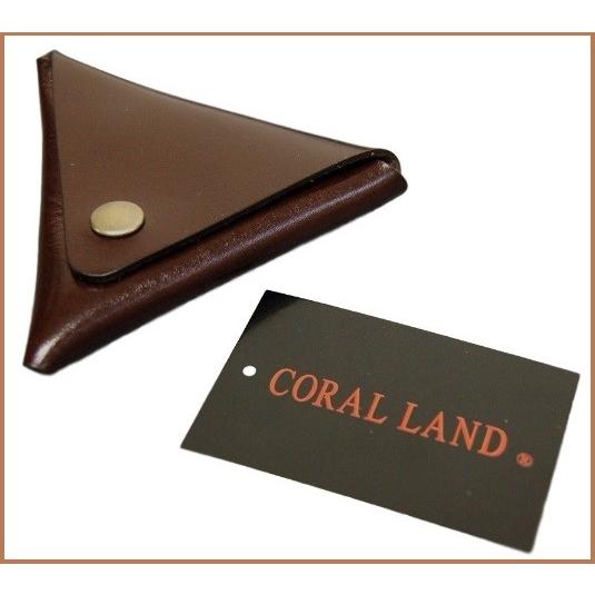 CORAL LAND(コーラルランド) 日本製/三角コインケース 財布 小銭入れ チョコ 72169...