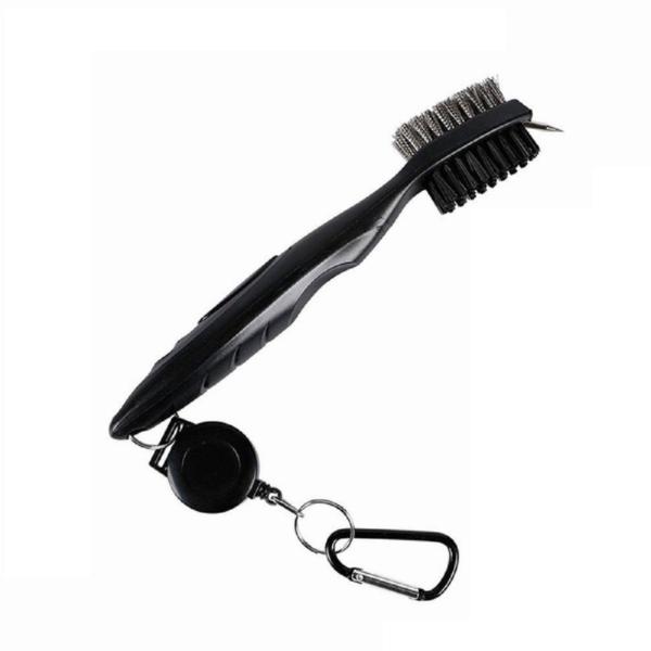 【並行輸入品】ゴルフクラブ ブラシ ブラック 溝 掃除 クリーナー ゴルフ ウェッジ アイアン _.