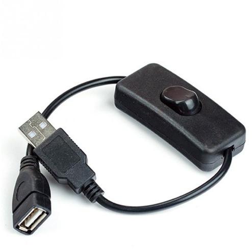 【並行輸入品】USB Aオス-Aメス 給電専用 延長ケーブル ブラック オン/オフ スイッチ付き 電...