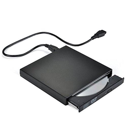 USB2.0外付けポータブルDVDドライブ ブラック バスパワー CD-R CD-ROM DVD-R...