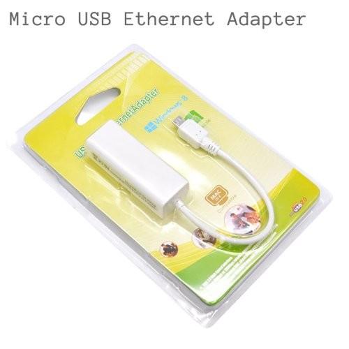 イーサネットアダプター マイクロ MicroUSB→有線LAN変換アダプタ Windows Linu...