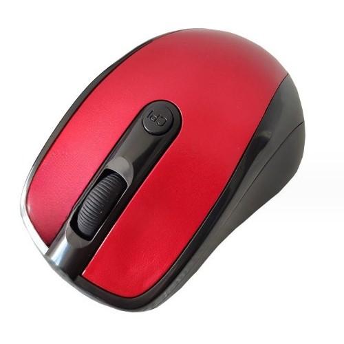 マウス ワイヤレスマウス USB 光学式 無線 3ボタン 2.4G (レッド) _