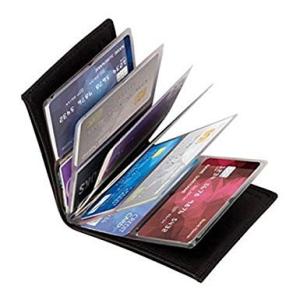 超極薄 五次元ポケット カードケース 24枚 薄型 大容量 《ブラック》 コンパクト _