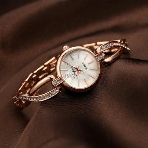 ブレスレット風 レディース腕時計 ゴールド おしゃれ 小型 時計 レディースウォッチ _