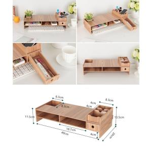 【並行輸入品】木製 パソコンラック ナチュラル...の詳細画像3