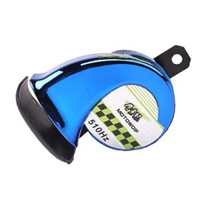 車載 高音ホーン 大音量 防水 カーホーン (ブルー) __