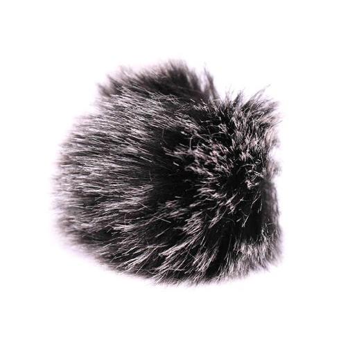 【並行輸入品】ファー マイク 風防 風切り音対策 雑音低減 ピンマイク ラペル ラベリアマイク _