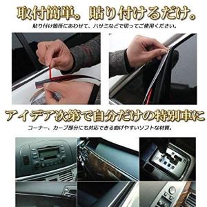【並行輸入品】車用 シルバーメッキモール 幅1...の詳細画像1