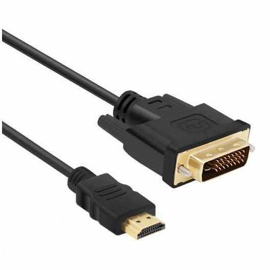 【並行輸入品】HDMI-DVI 変換ケーブル 1m ブラック タイプAオス- DVI24pinオス ...