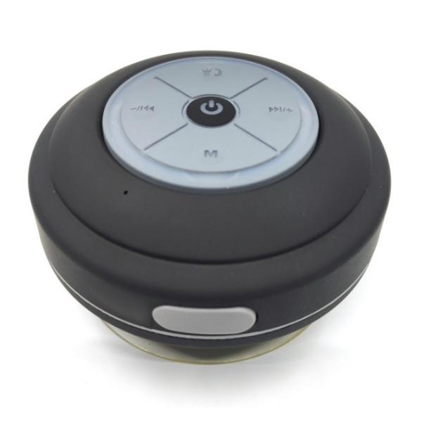 【並行輸入品】どこでもスピーカー ブラック  防水 Bluetooth 吸盤 お風呂 アウトドア 高...