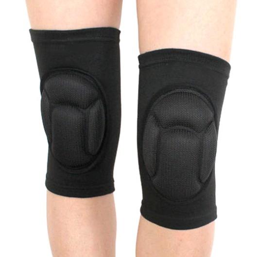 【並行輸入品】膝サポーター  ブラック 膝当て クッション ニーパッド 膝サポーター 膝パッドセット...