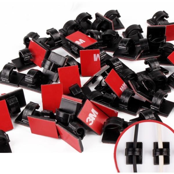 【並行輸入品】配線固定クリップ ケーブルクリップ 約100個セット ケーブルドロップ コードグリップ...