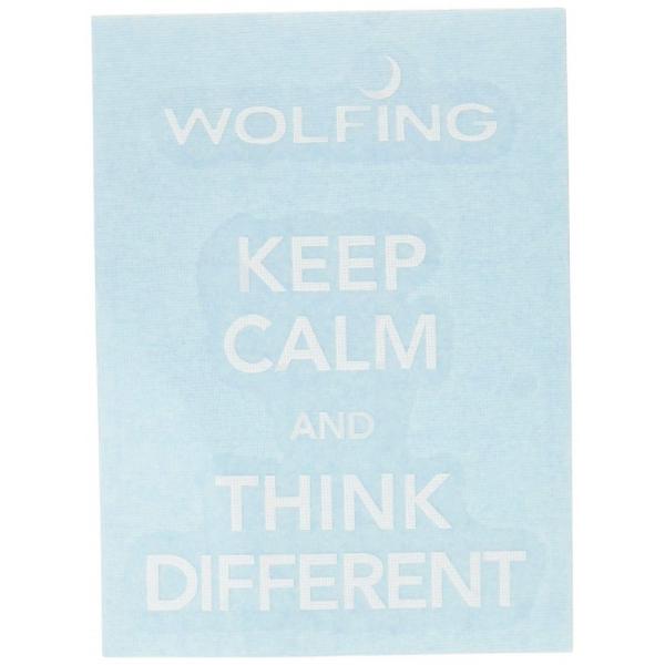 WOLFING アートステッカー スキンシール Keep Calm and Think Differ...