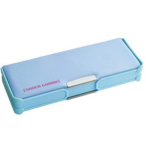 デビカ 筆箱 ショックガード 両面筆入れ ライトブルー ペンケース 053007 __
