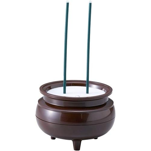 旭電機化成(Asahi Denki Kasei) 自動消灯付 安心のお線香 (中 2本立線香) ブラ...