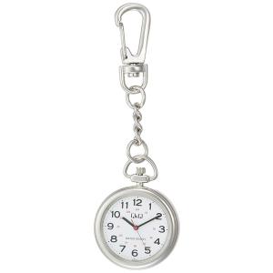 シチズン CITIZEN Q&amp;Q 懐中時計 クォーツ ポケットウォッチ ホワイト QA72-204 ...