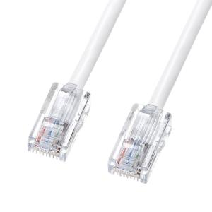 サンワサプライ 抗菌CAT5eLANケーブル ホワイト 2m KB-T5KK-02W _｜vaps